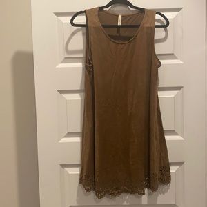 Suede dress